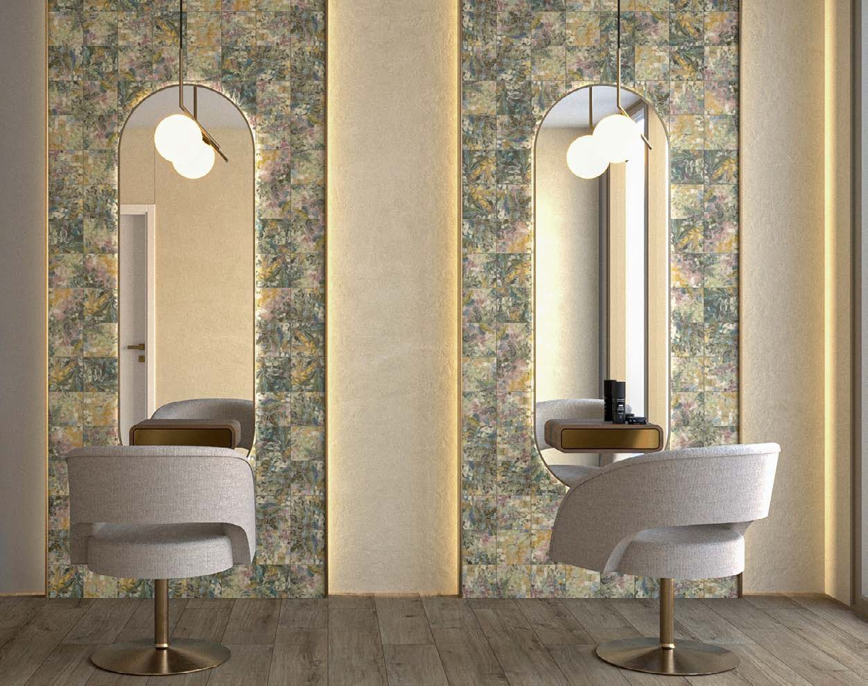 Decor, faianță 3D și format mic din colecția Sunset, formate 15x15 și 15x17 — Durstone