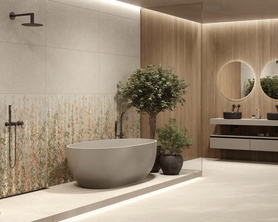 Faianță decorativă din colecția Decor Morisot, gama Contemporary Stone, format 60x120 — Durstone
